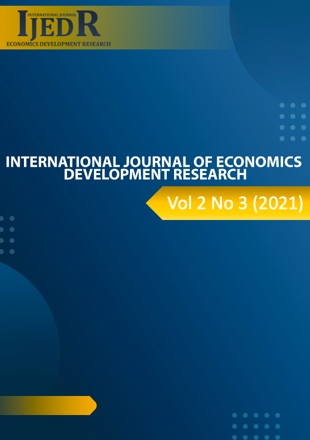 					View Vol. 2 No. 3 (2021): International Journal of Economics Development Research (IJEDR)
				